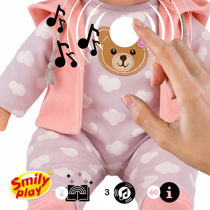 Lalka bobas dzidzia interaktywna edukacyjna mówi uczy śpiewa 2języki PL ENG