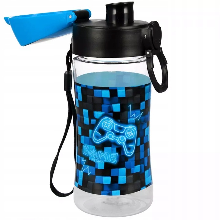 ZESTAW ŚNIADANIOWY BIDON ŚNIADANIÓWKA TRITAN 450ml BPA FREE PIXELE PAD