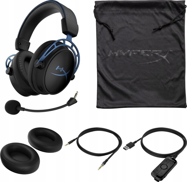 Słuchawki gamingowe HyperX Cloud Alpha S Niebieskie