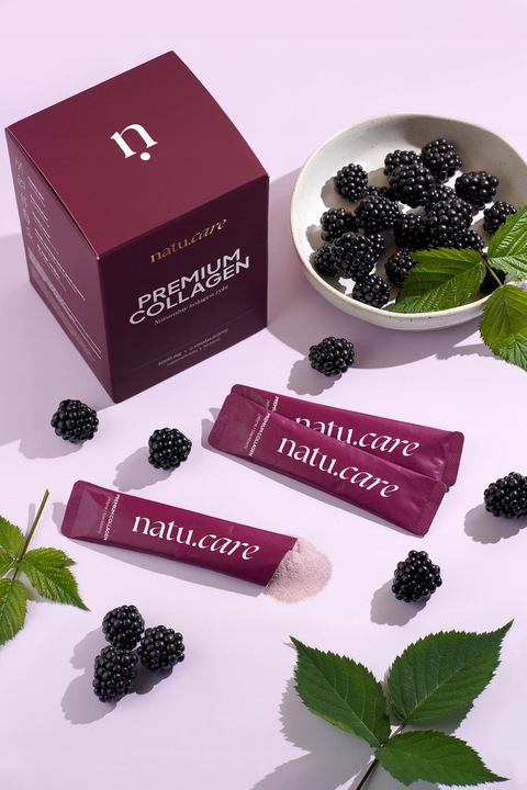 Kolagen Rybi Do Picia Na Zmarszczki w Proszku 5000 mg Natu Care Jeżyna