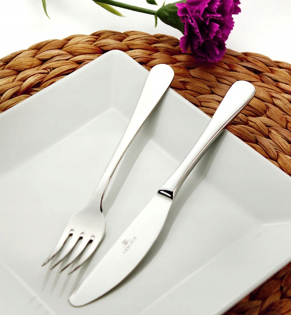 GERLACH FLOW SZTUĆCE 60EL POŁYSK PUDEŁKO 12 OS STAL NIERDZEWNA ZMYWARKA