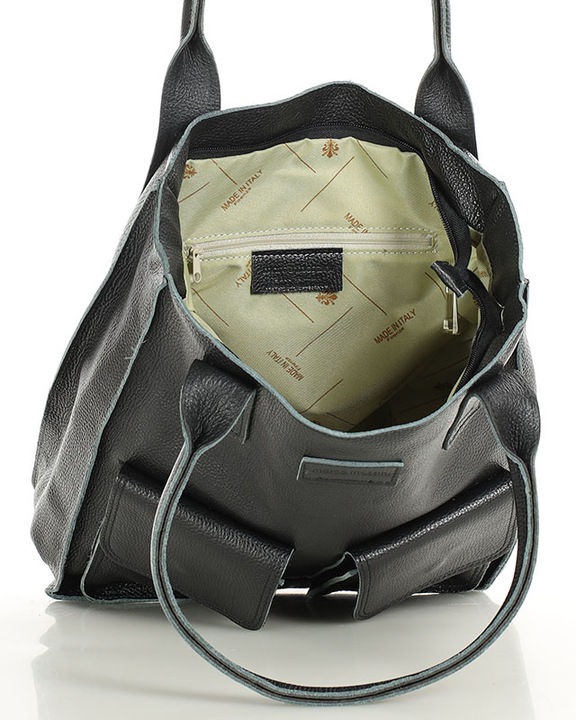 Skórzana torba SHOPPER z kieszonkami Marco Mazzini