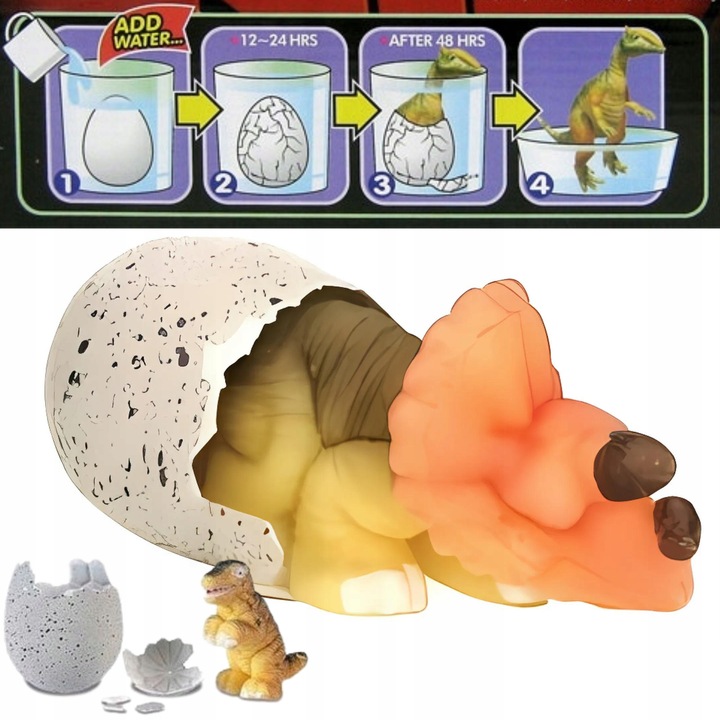 5x JAJO jajko dinozaura wykluwający rosnący DINOZAUR DUŻE NA PREZENT