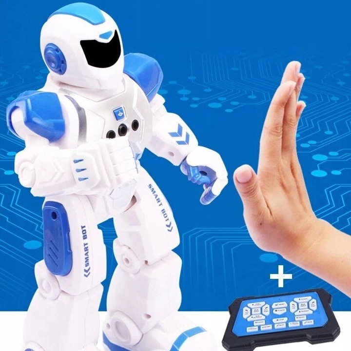 INTELIGENTNY ROBOT RC CZUJNIK DO WCZESNEJ EDUKACJI DLA DZIECKA + PILOT