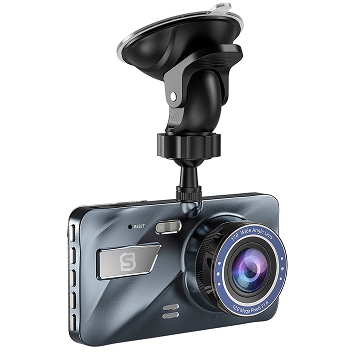 Wideorejestrator jazdy Przód Tył Kamera samochodowa Full HD + Karta pamięci