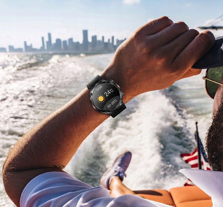 ZEGAREK MĘSKI SMARTWATCH SHD 400px CIŚNIENIOMIERZ PULSOMETR ROZMOWY PL MENU