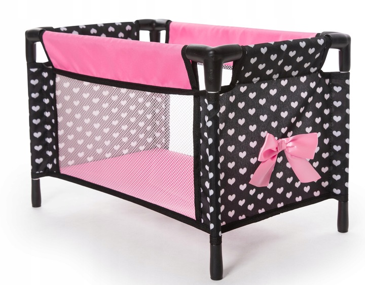 Łóżeczko turystyczne z akcesoriami 9w1 Krzesłko do karminia 61760AB Bayer