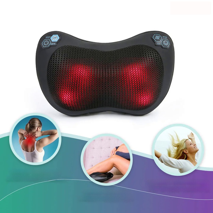 Masażer poduszka do pleców, ciala szyi karku