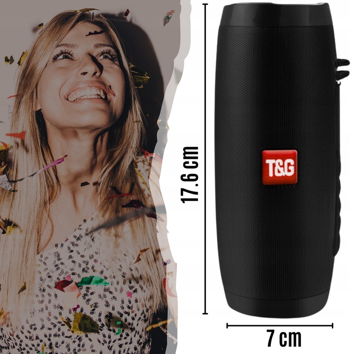 Głośnik Bluetooth BOOMBOX Mobilny USB RADIO LED MP3 Bezprzewodowy Przenośny