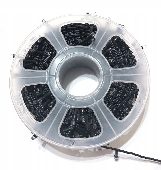 LAMPKI CHOINKOWE Z FLESZEM BIAŁE CIEPŁE Z BIAŁYM ZIMNYM FLESZEM - 50 M