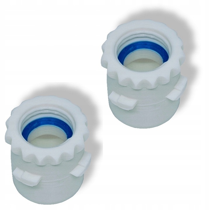 2 x ADAPTER BUTELEK PET DLA SATURATORA DAFI PUSHAIR - BIAŁY