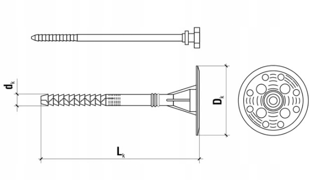 KOŁKI DO STYROPIANU DŁUGA STREFA PLASTIK 30cm 100s