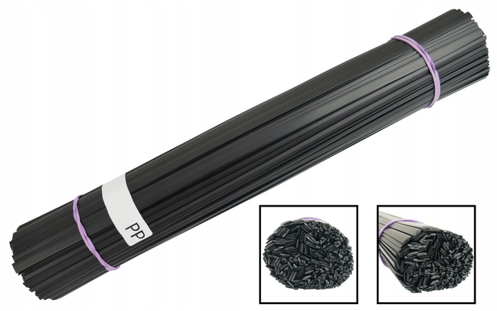 SPOIWO do PLASTIKU PP 1kg paski trójkąty spoiwa naprawy POLIPROPYLEN