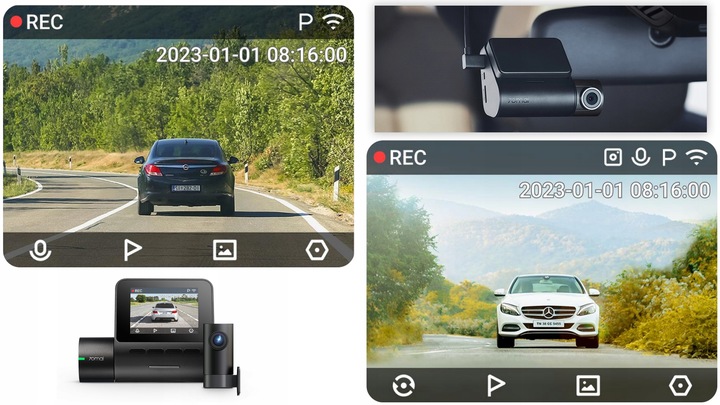 Kamera samochodowa 70mai Wideorejestrator A200 + tylna RC11+ parking+ 128GB