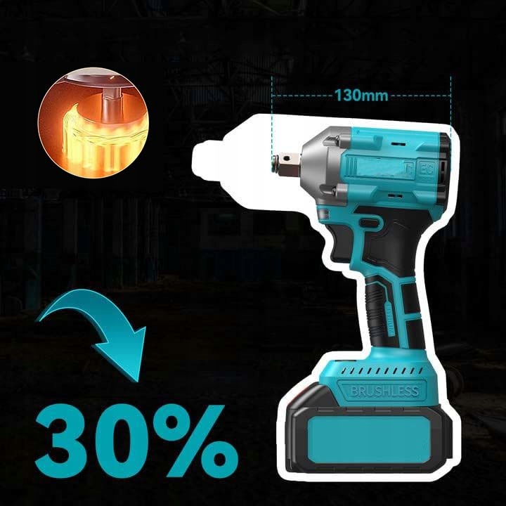 Wkrętarka Udarowa 21V 4000mAh z LED i Automatycznym Stopem