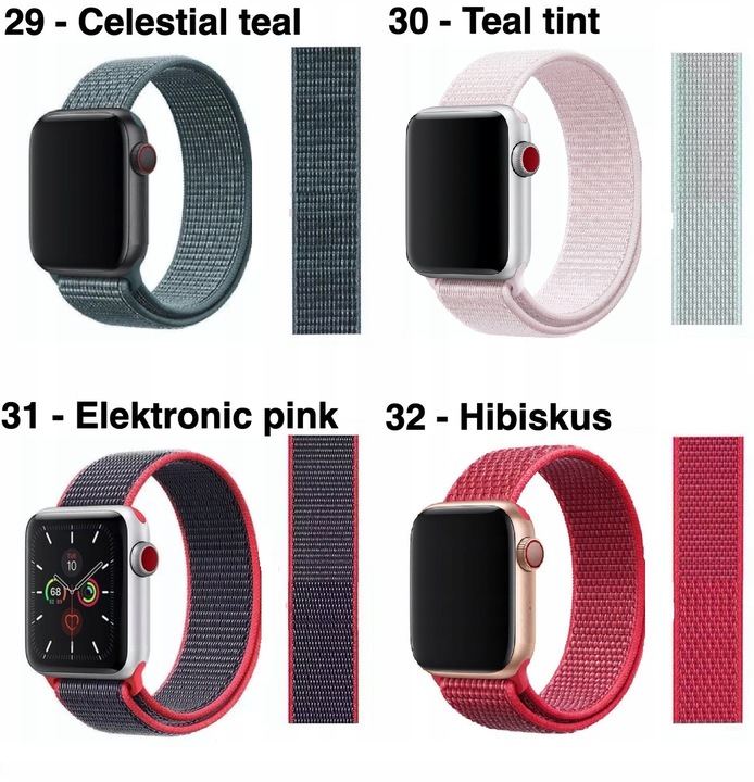 PASEK DO APPLE WATCH 2 3 4 5 6 7 8 9 SE ULTRA 2 38/40/41/42/44/45/49mm Rzep