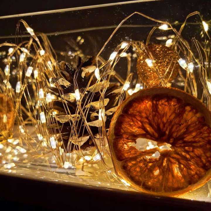 LAMPKI DRUCIKI 300LED MIKRO CIEPŁY BIAŁY PILOT TRYBY FUNKCJE IP44 CHOINKOWE