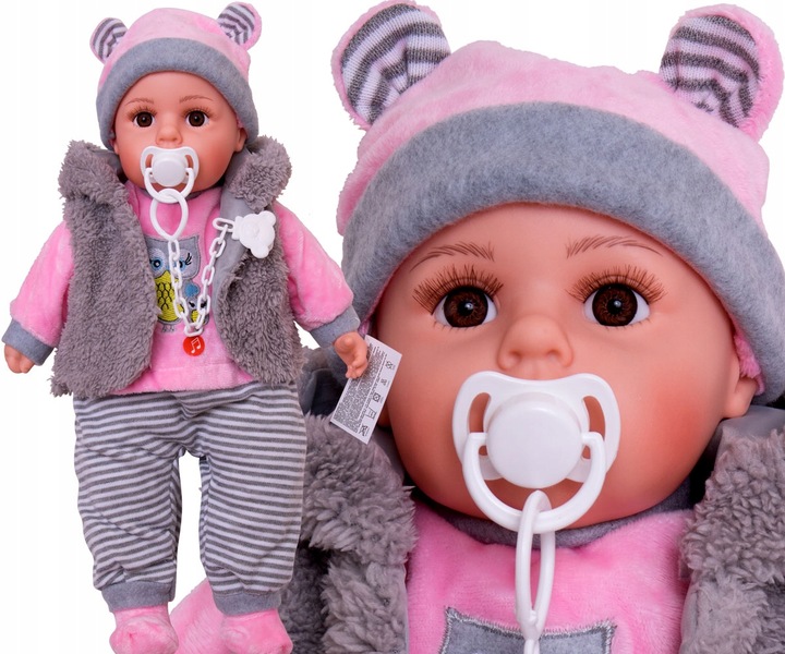 LALKA BOBAS MÓWI I ŚPIEWA POLSKI 45CM+SMOCZEK_68