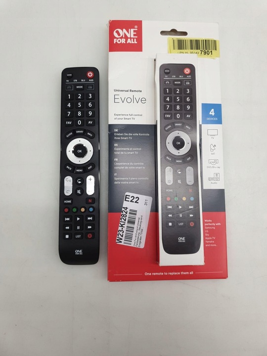 One For All URC7145 Smart Control Universal Remote Control - 4 devices -