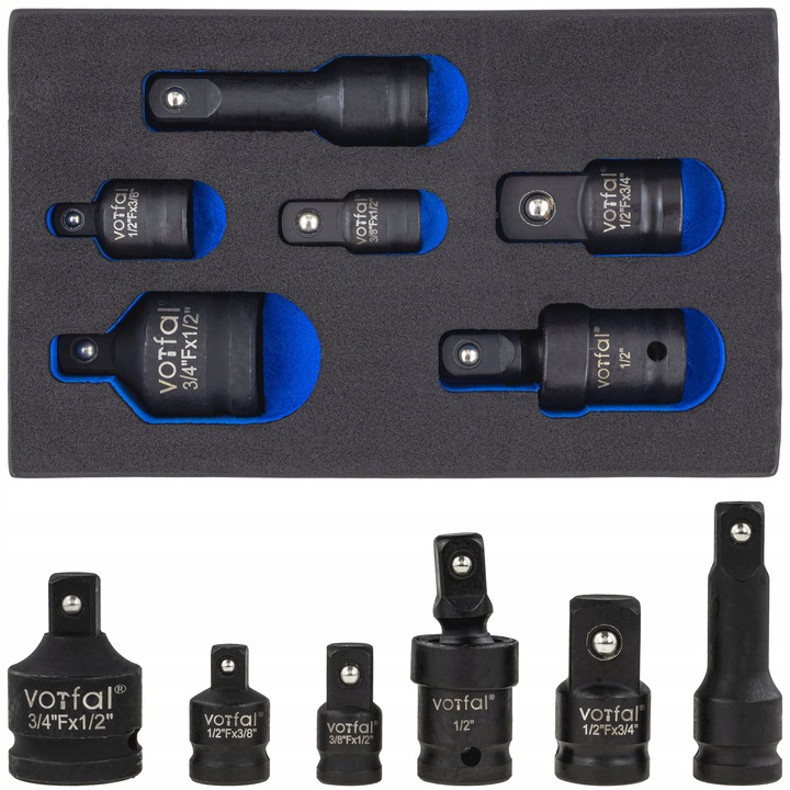 REDUKCJE ADAPTERY REDUKCYJNE UDAROWE NASADKI PRZEDŁUŻKA 1/2 3/8 3/4 CR-MO