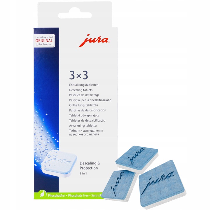 Oryginalny zestaw Jura do ekspresu: filtr wody Smart+ zestaw tabletek