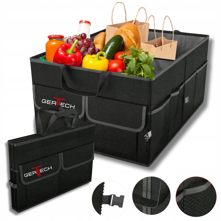 Organizer samochodowy DO BAGAZNIKA Torba rzepy Skrzynka Kufer Pojemny XL