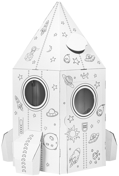 TEKTORADO NIEZWYKŁA RAKIETA DO ZABAWY I KOLOROWANIA DLA DZIECI DOMEK