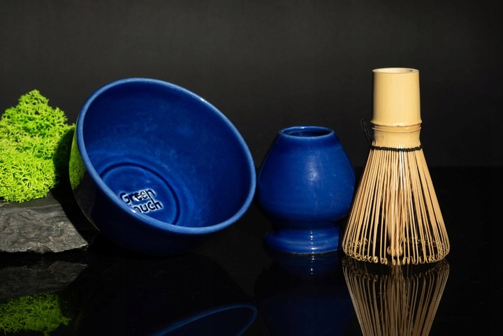 ZESTAW DO MATCHA JAPOŃSKA 80 G UJICHA CODZIENNA GREEN TOUCH CZARKA MIOTEŁKA