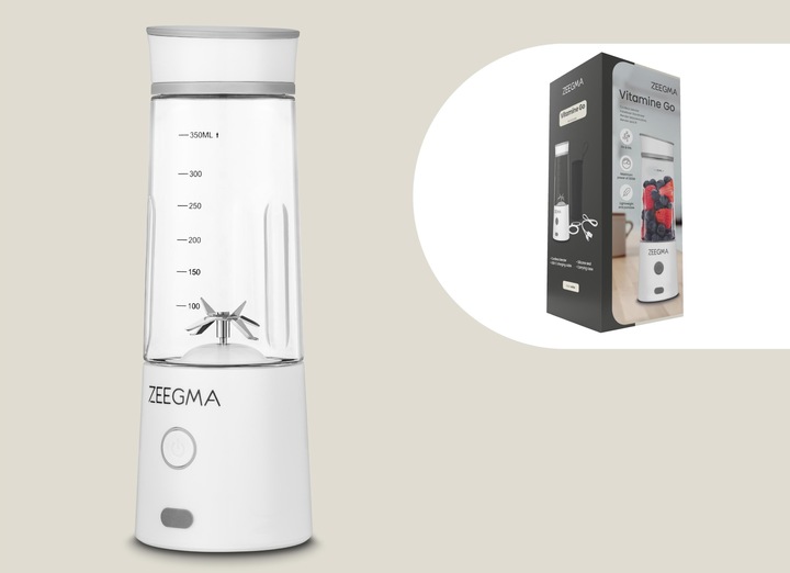 BLENDER BEZPRZEWODOWY KIELICHOWY 450ml 300W BIAŁY zabierz ze sobą! Zeegma