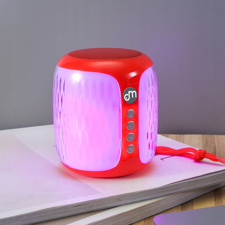 GŁOŚNIK BLUETOOTH BEZPRZEWODOWY LAMPKA LED KOLORY