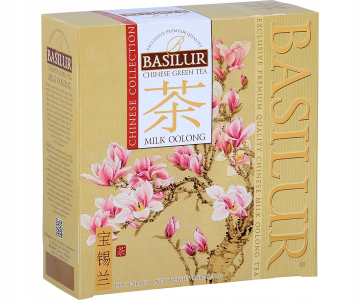 Basilur MILK OOLONG herbata zielona MLECZNA ekspresowa CHIŃSKA - 100x1,5 g