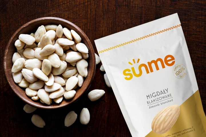 MIGDAŁY CAŁE 1kg Blanszowane Duże Świeże Jakość