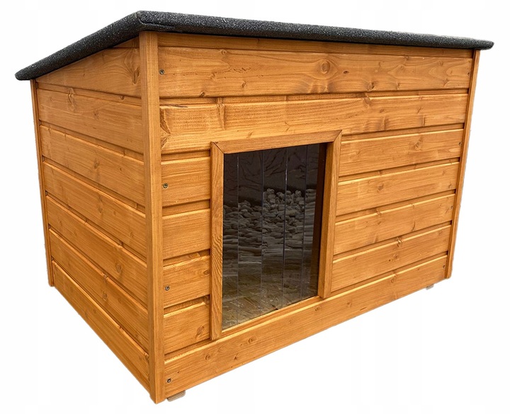 Buda dla Psa Premium Ocieplona Podłoga i Dach 2XL 96 x 65 Teak
