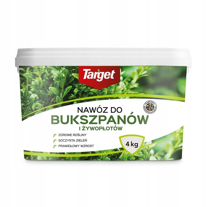 TARGET NAWÓZ DO BUKSZPANÓW I ŻYWOPŁOTÓW 4 KG GRANULAT