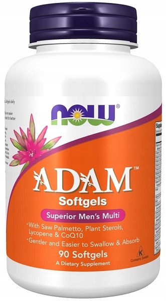 NOW Foods ADAM Multi Witaminy i Minerały dla Mężczyzn USA Witalność 90vcaps