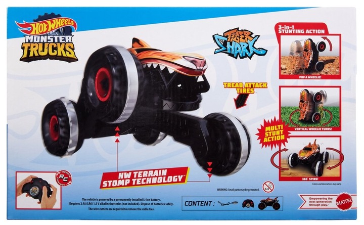 Samochód zdalnie sterowany Hot Wheels Monster Trucks HGV87 Mattel