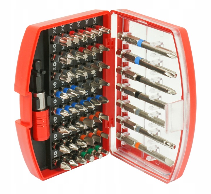 ZESTAW BITÓW KOŃCÓWEK BITY KOŃCÓWKI KLUCZE IMBUS TORX DO WKRĘTARKI + UCHWYT