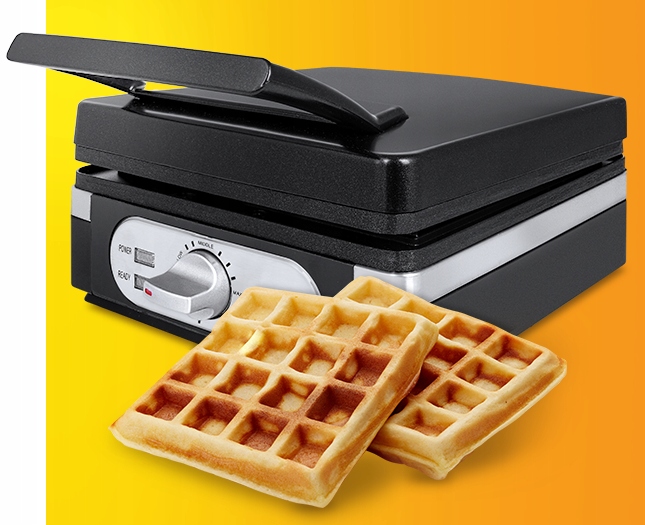 MOCNA Gofrownica RAVEN EG004BX 2 chrupiące gofry