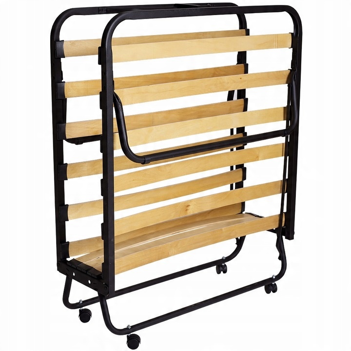 Łóżko polowe turystyczne składane 200 cm x 80 cm biały