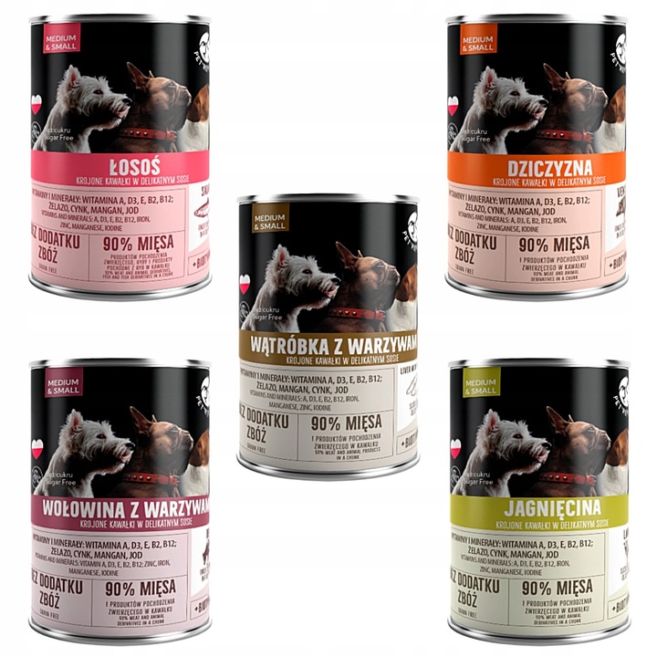 Pet Republic mokra karma dla psa MIX SMAKÓW 30 szt x 400 g