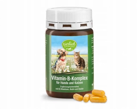 Tierlieb Witamina B Kompleks dla psów i kotów 120 kapsułek