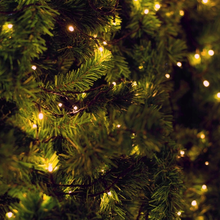 Ciepłe białe lampki choinkowe światełka zewnętrzne 1000LED 50m IP44 FLESH