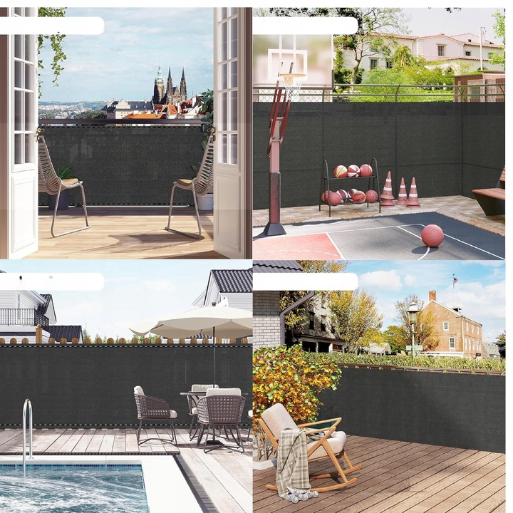 SIATKA CIENIUJĄCA 1,5x50m 90% MASKUJĄCA 140g/m2 OSŁONA OGRODZENIE PŁOT UV5%