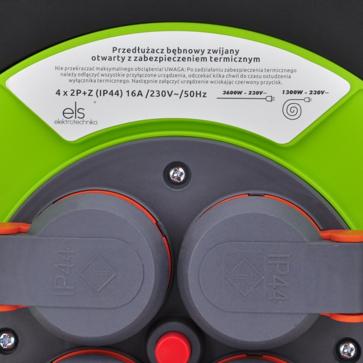 BĘBEN NAWIJAK KABLOWY Z ZABEZPIECZENIEM TERMICZNYM 4x230 IP44