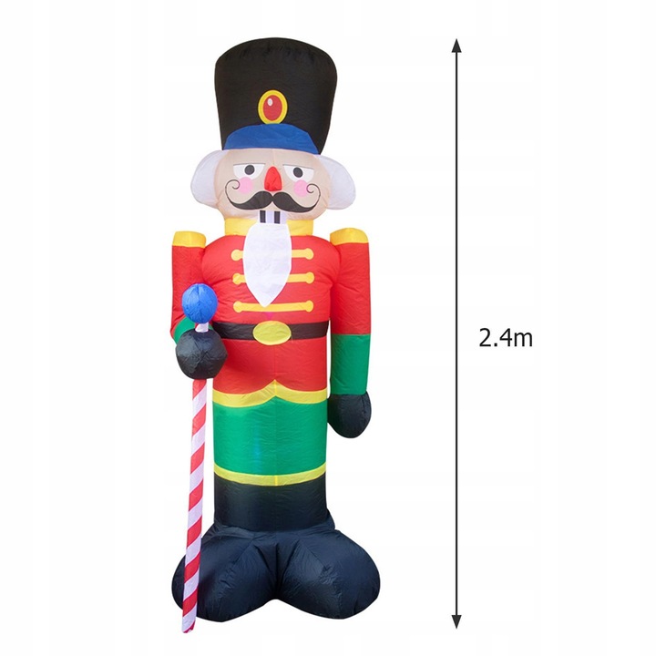 Świąteczne pontony 2.4M z 3 lampkami LED świecące śliczna zabawa do wnętrz