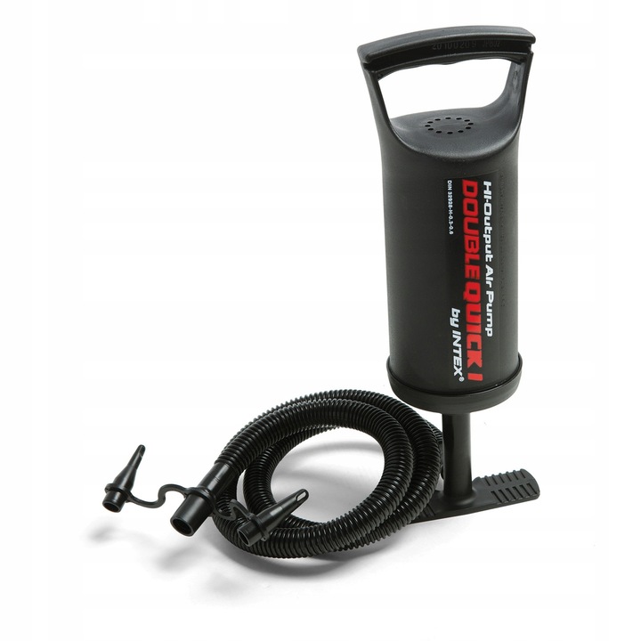 MATERAC WELUROWY DMUCHANY +POMPKA INTEX ŁÓŻKO 2 OS