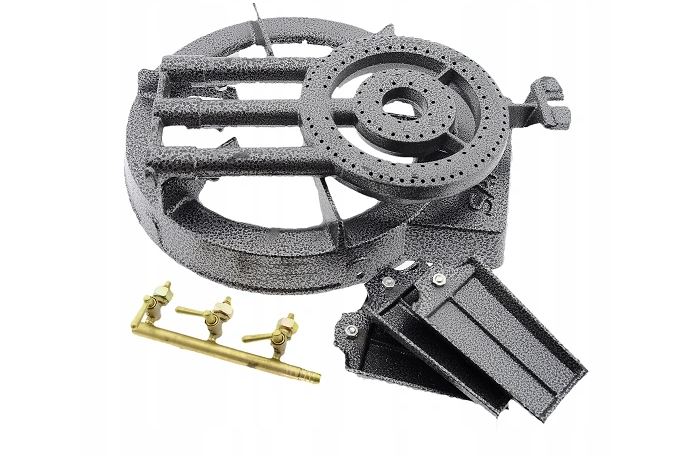 KUCHENKA GAZOWA DUŻY TABORET ŻELIWNY MOCNY PALNIK 10kW NA BUTLE LPG SOLIDNA