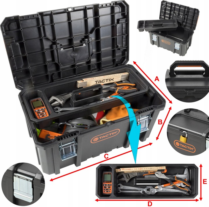 Skrzynka narzędziowa modułowa kołach ZESTAW TACTIX