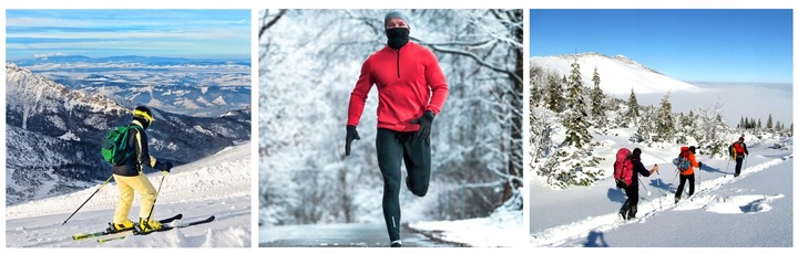 Kominiarka motocyklowa ciepła pod kask do biegania narty na rower ROCKBROS