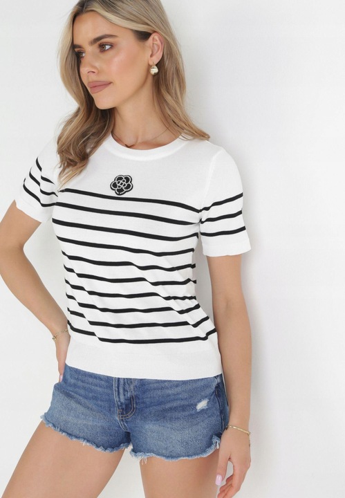 Born2Be Biała Bluzka damska